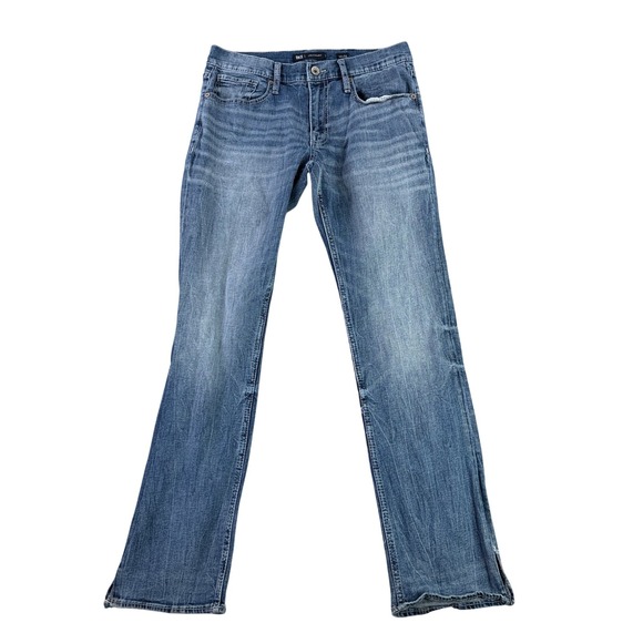 BKE Other - BKE Jake Straight Jeans Mens 32x32 Blue Medium Wash Distressed NIce Fade